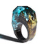 Modern Wooden Epic Resin Ring Elegant Luxury Wedding Epoxy Soul of The Forest Eco Epoxy Handmade