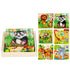 Nine Blocks Six-sided 3D Wooden Cube Puzzle Toys Wood Hexahedron 3D Building Block Puzzle For Children Aged 3 4 5 6  For Children Kids Educational Toys Funny Games