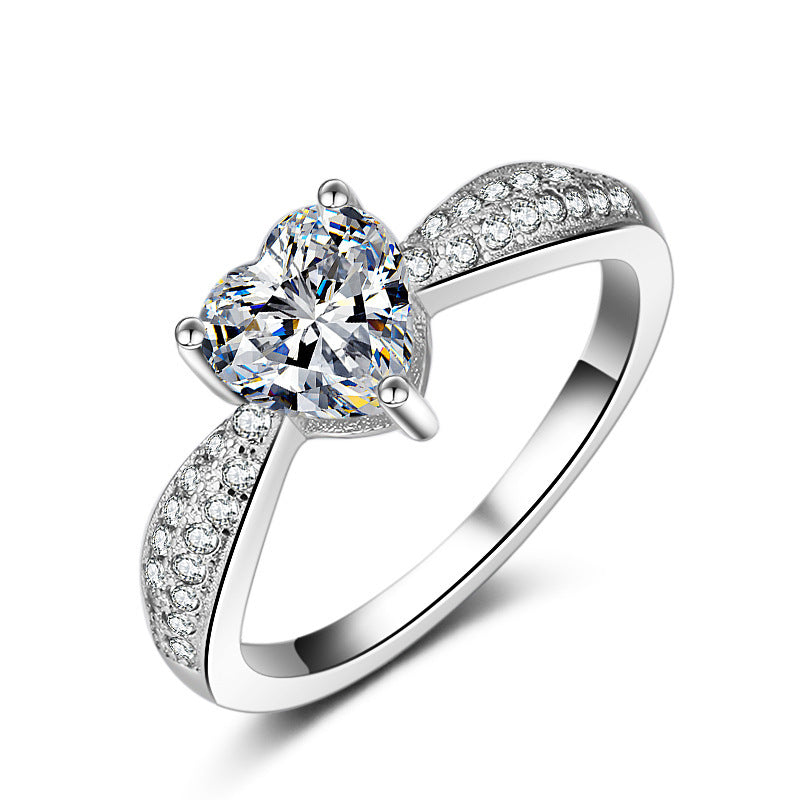 New 925 Sterling Silver Luxury Zircon Diamond Ring Elegant Wedding Fine Epic Jewelry Design