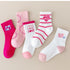 5 Pairs Comfortable Dot Kids  5 Pair Socks Summer Thin Soft Breathable Cotton Fashion Baby Socks Toddler Girls