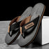 Comfortable Casual Summer Flip- Flops Men Beach Slippers Sandals Simple Luxury Design Indoor Non-Slip Black Flip Flops