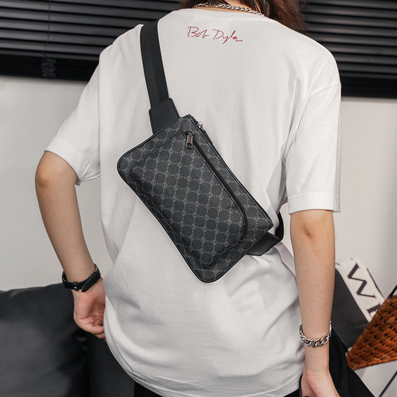Unisex Fashion Men's Versatile Waist Crossbody Chest Crossbody Phone Bag For Men Luxury Black Fanny Pack Women Belt Bag Waist Purse Cross Body Bag Bum Fashionable Waist Bag For Traveling