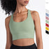 New High Quality Fabric Nylon Breathable Women Yoga Tops Bra Solid Color And Sports Wear Outdoor Exercise Clothes For Ladies