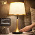 Modern Touch Sensor Dimming Luxury Living Room Simple Nordic LED Table Lamp Creative Simplicity Cloth Desk Light Indoor  Decorative Table Lamp Cute Study Lamps for Bedroom Décor