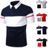 Men Polo Shirt Summer New Fashion Classic Casual Tops Short Sleeves Cotton High Quality Modern Collar Men Slim Polo Mens Shirts Polo Shirts for Men's Golf Shirts for Men Short Sleeve Patchwork Shirt Summer Sport Tops Gym Shirts (