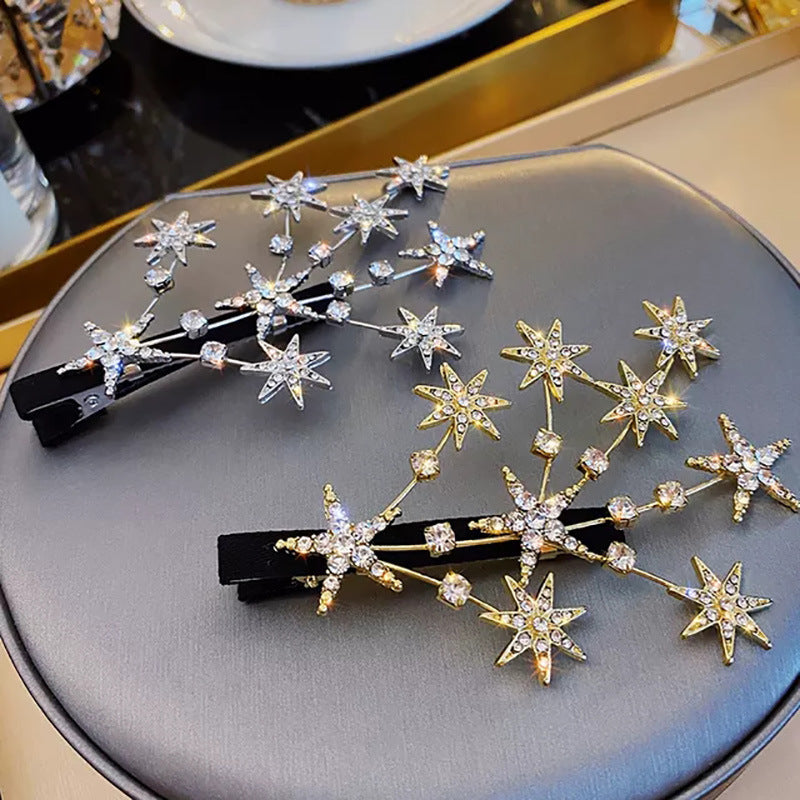 Femininity Rhinestone Star Hairpin Headwear Crowns Beach Hawaii Floral Garland Romantic Faux Rose Wedding Wreaths Flower Headband Girl Bride Rose Wedding Festival Headband