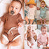 Two-piece Set For Infants And Toddlers Baby Modern Newborn Infant Kids Baby Girl Romper Jumpsuit Outfit Playsuit Clothes Set For Kid