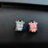 2 Pcs Simple Car Small Hooks Cartoon Decorative Cute Car Dashboard Hook Mini Hanger for Mask Heart Adhesive Hook for Hat Coat Towel Wall Hanging Multi Vehicle Sticky Hooks Durable Holder Automobile Styling Interior Organizer Ornaments Hook