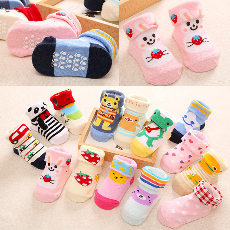 Anti Slip Floor Cartoon Kids Toddlers Autumn Spring Newborn Cute Cotton Baby Socks Girl Boy Infant Socks for Kids