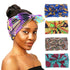 Retro Wide-brimmed Knotted Headband Yoga Sweat-absorbing Hair Band Head Wrap Long Scarf satin Floral Women Party Turban Headwear