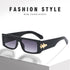 Rectangle Sunglasses for Women Retro Driving Glasses 90’s Vintage Fashion Narrow Square Frame n For Travel Rectangle Flat Top Frame  Small Frame Sun Glasses For Women Men