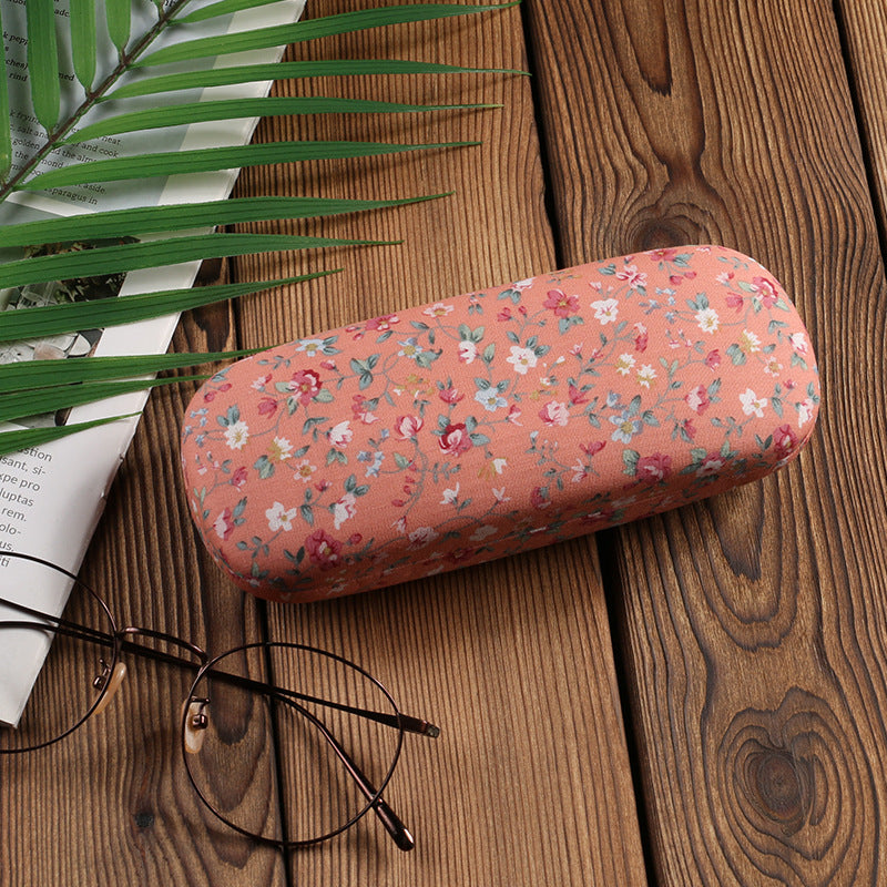 Portable Floral Sunglasses Hard Eye Glasses Case Eyewear Protector Pouch Bag Sunglasses Case Hard Shell For Men Women Kids  Floral Spectacle Case Box Portable Eyeglass Cases