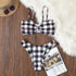 New Trend Black And White Bikini Set Swimsuit Women Bikini Swimwear Female Halter Top Bathing Suit Swimming Wear Bikini High Cut Swimsuit High