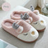 Women Winter Home Slippers Deer Elk Non-slip Soft Warm House Shoes Mens GIrs Indoor Bedroom Couples Floor Footwear Fuzzy House Slippers For Women Durable Furry Bedroom Slipper Lightweight And Non-Slip