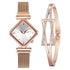 2021 Stylish Luxury Magnet Buckle Watch Ladies Quartz Wrist Watch With Bracelet Gift - Watches for Women and Girls - ALLURELATION - Best choice for the gift, best quality watches, Best Selling Watches, casual and fashionable watches, casual and occasional watches, cute ladies watches, fancy gift, Fashion watch, gift for birthday, gift for the anniversary, Magnet buckle watch, Stylish watches, Watch and bracelet set - Stevvex.com
