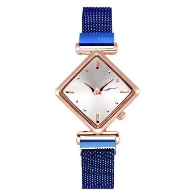 2021 Stylish Luxury Magnet Buckle Watch Ladies Quartz Wrist Watch With Bracelet Gift - Watches for Women and Girls - ALLURELATION - Best choice for the gift, best quality watches, Best Selling Watches, casual and fashionable watches, casual and occasional watches, cute ladies watches, fancy gift, Fashion watch, gift for birthday, gift for the anniversary, Magnet buckle watch, Stylish watches, Watch and bracelet set - Stevvex.com