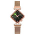 2021 Stylish Luxury Magnet Buckle Watch Ladies Quartz Wrist Watch With Bracelet Gift - Watches for Women and Girls - ALLURELATION - Best choice for the gift, best quality watches, Best Selling Watches, casual and fashionable watches, casual and occasional watches, cute ladies watches, fancy gift, Fashion watch, gift for birthday, gift for the anniversary, Magnet buckle watch, Stylish watches, Watch and bracelet set - Stevvex.com