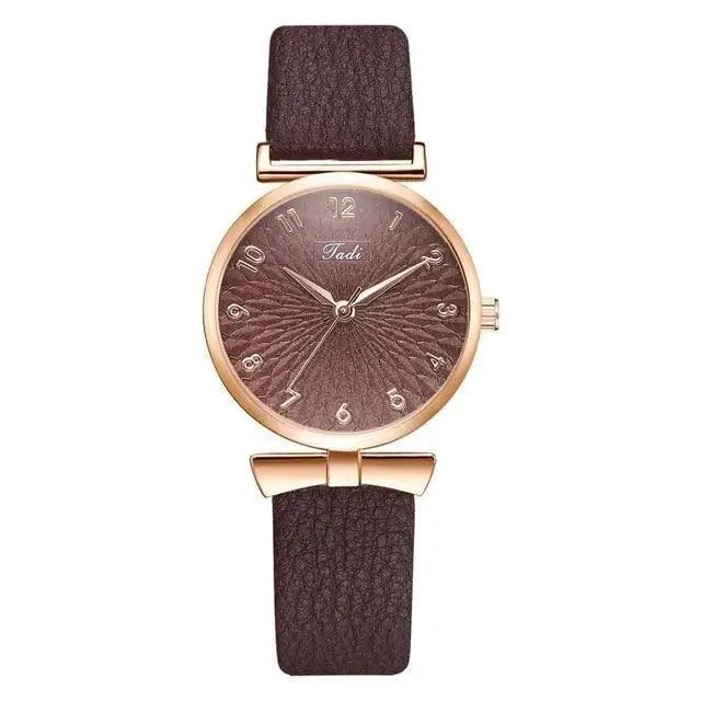 2021 Women Fashion Quartz Watch With Bracelet - Ladies Quartz Wrist Watch With Bracelet In Set For Women and Girls - ALLURELATION - Best choice for the gift, best quality watches, Best selling watches, casual and fashionable watches, casual and occasional watches, cute ladies watches, fancy gift, gift for birthday, gift for the anniversary, modern watch set, Stylish watches, Watch with bracelet - Stevvex.com