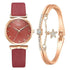2021 Women Fashion Quartz Watch With Bracelet - Ladies Quartz Wrist Watch With Bracelet In Set For Women and Girls - ALLURELATION - Best choice for the gift, best quality watches, Best selling watches, casual and fashionable watches, casual and occasional watches, cute ladies watches, fancy gift, gift for birthday, gift for the anniversary, modern watch set, Stylish watches, Watch with bracelet - Stevvex.com