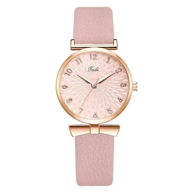 2021 Women Fashion Quartz Watch With Bracelet - Ladies Quartz Wrist Watch With Bracelet In Set For Women and Girls - ALLURELATION - Best choice for the gift, best quality watches, Best selling watches, casual and fashionable watches, casual and occasional watches, cute ladies watches, fancy gift, gift for birthday, gift for the anniversary, modern watch set, Stylish watches, Watch with bracelet - Stevvex.com