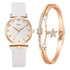 2021 Women Fashion Quartz Watch With Bracelet - Ladies Quartz Wrist Watch With Bracelet In Set For Women and Girls - ALLURELATION - Best choice for the gift, best quality watches, Best selling watches, casual and fashionable watches, casual and occasional watches, cute ladies watches, fancy gift, gift for birthday, gift for the anniversary, modern watch set, Stylish watches, Watch with bracelet - Stevvex.com