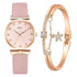 2021 Women Fashion Quartz Watch With Bracelet - Ladies Quartz Wrist Watch With Bracelet In Set For Women and Girls - ALLURELATION - Best choice for the gift, best quality watches, Best selling watches, casual and fashionable watches, casual and occasional watches, cute ladies watches, fancy gift, gift for birthday, gift for the anniversary, modern watch set, Stylish watches, Watch with bracelet - Stevvex.com
