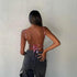 2021 Women fashion tops Tie Dye Print Satin Strap Camis Crop Top Lace Up Back cute tops for summer - ALLURELATION TOPS - - Stevvex.com