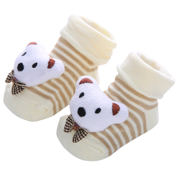 Colorful Newborn Cotton Cartoon Cute Anti Slip Sock Toddler Baby Comfortable Socks Shoes Elastic Soft Socks