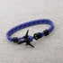 Modern Fashion Airplane Anchor Bracelets Men Charm Rope Chain Paracord Bracelet Women Male Air Force Style Wrap Metal Sport Hook Gift