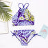Girls Swimsuit Kids Swimwear Cute Print Kids Bikini Sets Girls Swimsuits Two Piece Bathing Suit Sets 3D Printed Swimwear Ruffle Style Children Swimwear Kids Beach Wear 2-16 Year
