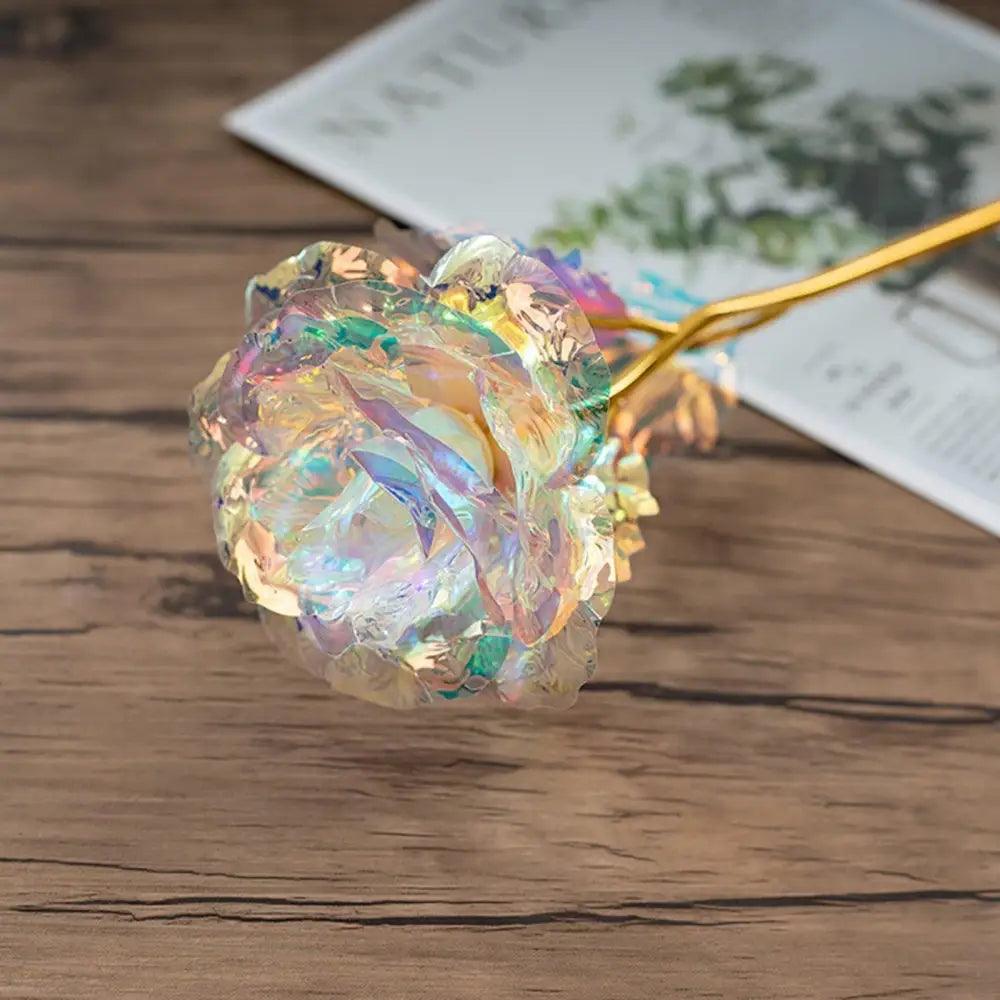 24k Infinity Rose Eternal with Gold foil LED Enchanted For Christmas Valentine's Day Gift - ALLURELATION - 24k Gold roses, baby gift for birthday, baby gift for girls, Gift, Gift for her, gifts for mother, home decoration roses, infinity roses, Roses, Valentine's Day Gift - Stevvex.com