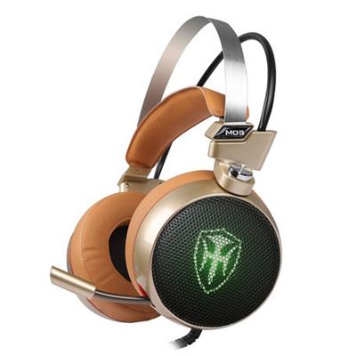 Luxury Proffesional Studio Gaming PC Headphones With LED Lights In Modern Luxury Metal Design For Gamers and DJ