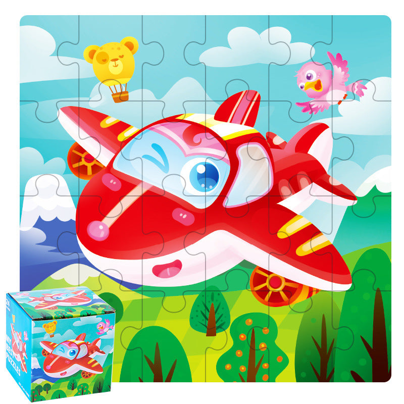 Wooden Puzzle Animals Jigsaw Puzzle Early Childhood Parent-child Toys Animal Wooden Puzzles For Children In Wooden 3D Mosaic Puzzles Kids Educational Toys Design  For Baby Birthday Gifts