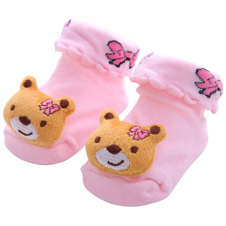 Colorful Newborn Cotton Cartoon Cute Anti Slip Sock Toddler Baby Comfortable Socks Shoes Elastic Soft Socks
