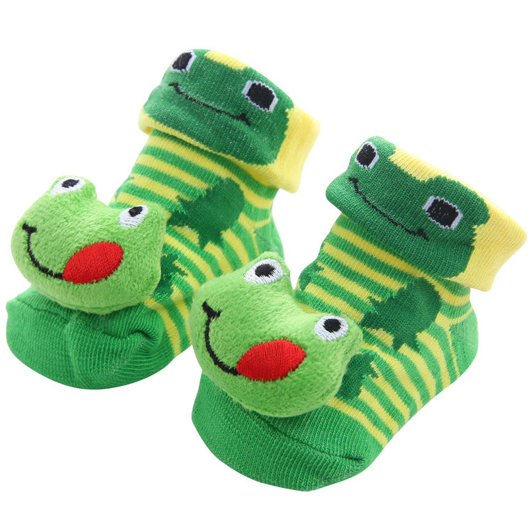 Colorful Newborn Cotton Cartoon Cute Anti Slip Sock Toddler Baby Comfortable Socks Shoes Elastic Soft Socks