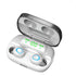 STEVVEX 3500mAh LED Bluetooth Wireless Earphones Headphones Earbuds TWS Touch Control Sport Headset Noise Cancel Earphone Headphone