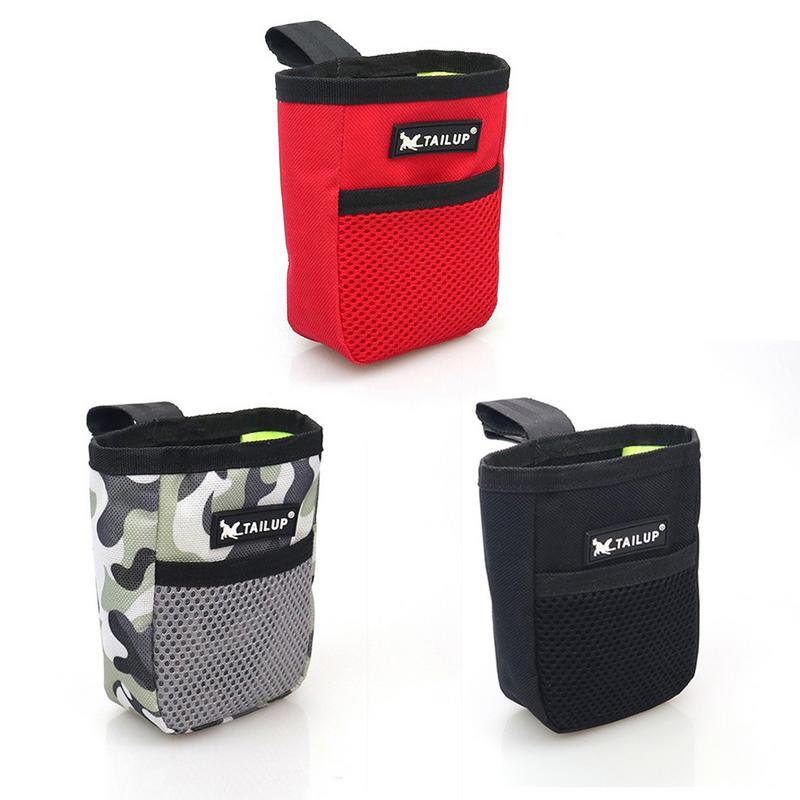 Adjustable Large Capacity Dog Treat Pouch Puppy Snack Waist Bag Durable Puppy Products Waist Bag Pets Cute Food Storage Bags