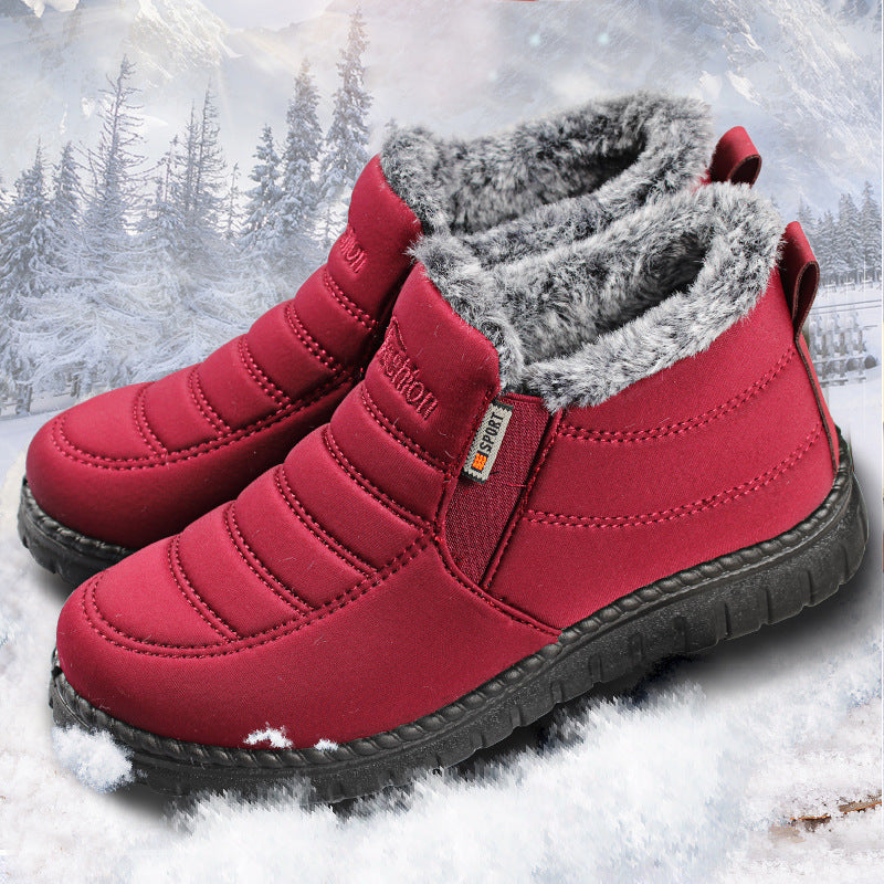 Men's New Snow Boots Waterproof Non-Slip Shoes Casual Fashion Ankle Boots Winter Walking Unisex Shoe Water Resistant Shoes Anti-Slip Fully Fur Lined Casual Lightweight Shoes