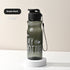 550ML Girl  Water Bottle Large Capacity Straw Cup Motivational Sports Water Bottles Time Marker Leak-proof  Fitness Drinking Large Capacity Water Bottle with Straw Time Scale Reminder Leakproof Gradient Space Cup for Outdoor Sports Fitness For Sports