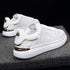 New Fashion White High Quality Women's White Thick Soled Sports Casual Couple Shoes Summer Lace-Up Trainers Gym Tennis Running Breathable High Quality Sneakers