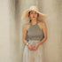 New Handmade Women Straw Sun Hats Large Wide Flat Top Wide Hat Beach Hat Lady Holiday Sun Protection Hat Girls Quality Natural Outdoor Sun Caps For Holiday Vintage Design Hat