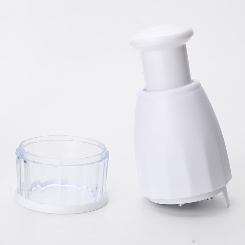 Multifunctional Hand Pressure Cutting Onion Cutter White Kitchen Slicer Pressing Food Chopper Cutter Vegetable Cooking Tool High Quality Easy Use Kitchen Gadgets