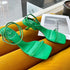 Colorful Women Sandals Slides Slippers Square Open Toe Slip On Thin Mid Heels Pumps Casual Narrow Band Open Toe Sandals Flip Flops Slip On Fashion Dress Heels Back High Heel Slide Slipper