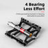 Bicycle Peddals Quick Release Rainproof Seal Bearing 8.2cm Widened Non-slip Chrome Molybdenum Bike   Mountain Bike Pedals Pedals Aluminum Bicycle Flat Platform Pedals Lightweight Non-Slip Sealed Bearing For Road Mountain