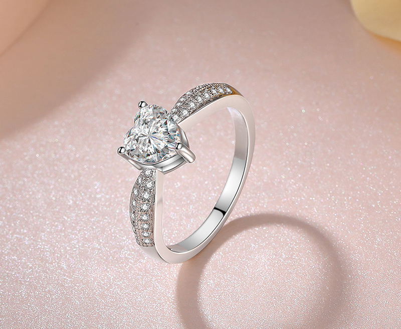 New 925 Sterling Silver Luxury Zircon Diamond Ring Elegant Wedding Fine Epic Jewelry Design