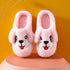 Winter Cute Cartoon Kids Soft Cotton Shoes Baby Shoe Small Dog Winter Cartoon Thick Warm Boy And Girl Slippers Slippers For Children