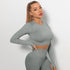 NEW Long Sleeves Push Up Sports Tops Fitness For Women And Girls Sport Female Sport Gym Top Padded Gym Brassiere Sports