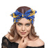 Retro Wide-brimmed Knotted Headband Yoga Sweat-absorbing Hair Band Head Wrap Long Scarf satin Floral Women Party Turban Headwear