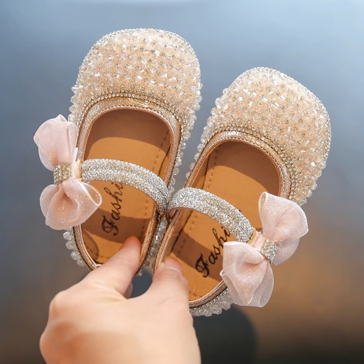 Princess Baby Girls Winter Warm Kids Shoes Hook Loop Soft Non Slip Toddler Children Ballet Shoes
