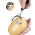 2PCS Top Quality Fruit and Vegetable Peeler Kitchen Accessories Stainless Steel Sharp Fruit and Vegetable